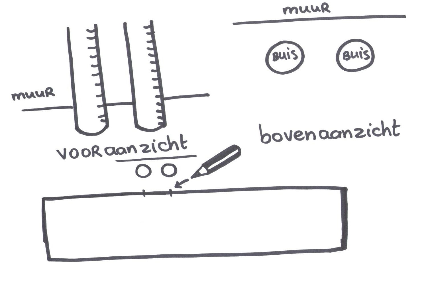 Afstand berekenen van verwarmingsbuizen op een vloer