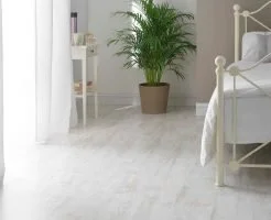 Witte houten vloer