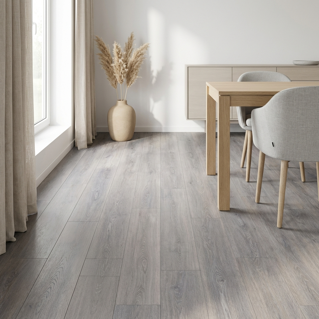 Mooie grijze laminaatvloer antraciet Mooie grijze laminaatvloer antraciet