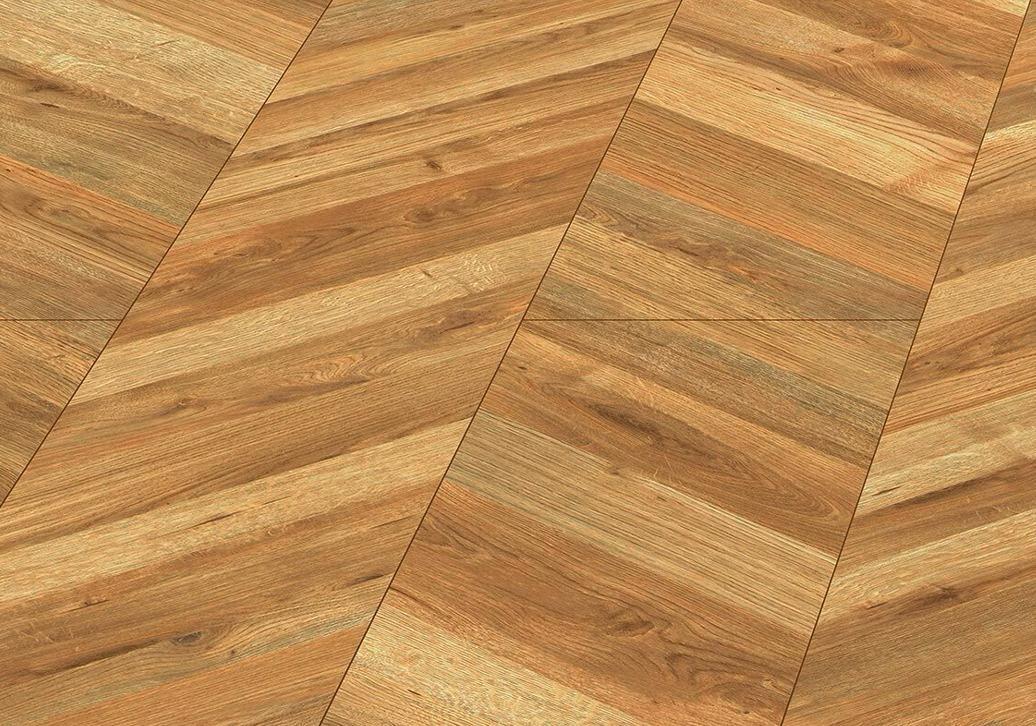 Visgraat laminaat hongaarse punt bruin