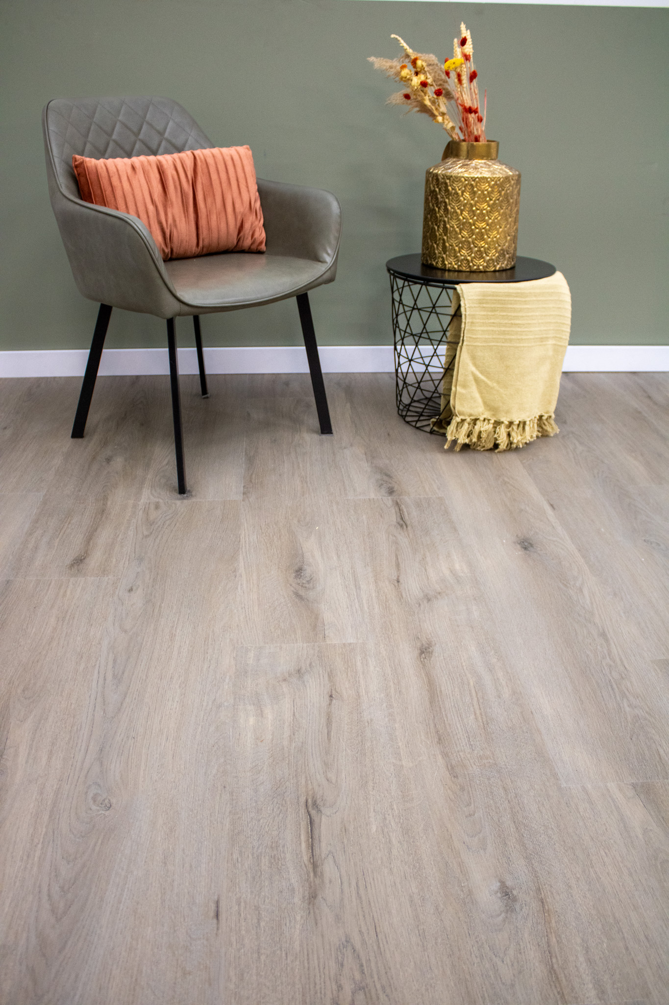 Mistig eiken klik PVC-vloer Mistig eiken klik PVC-vloer